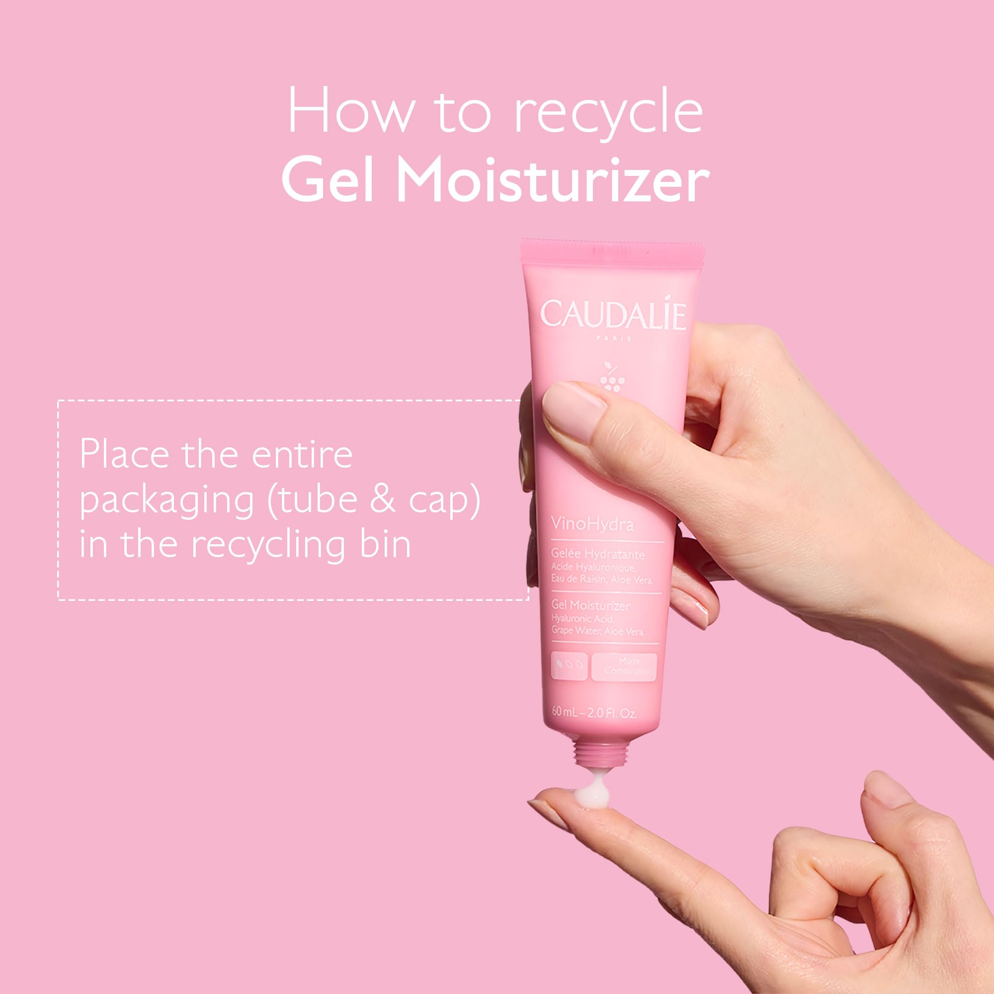 Caudalie VinoHydra Gel: sans silicone, s'applique seul ou sur sérum pour hydratation.