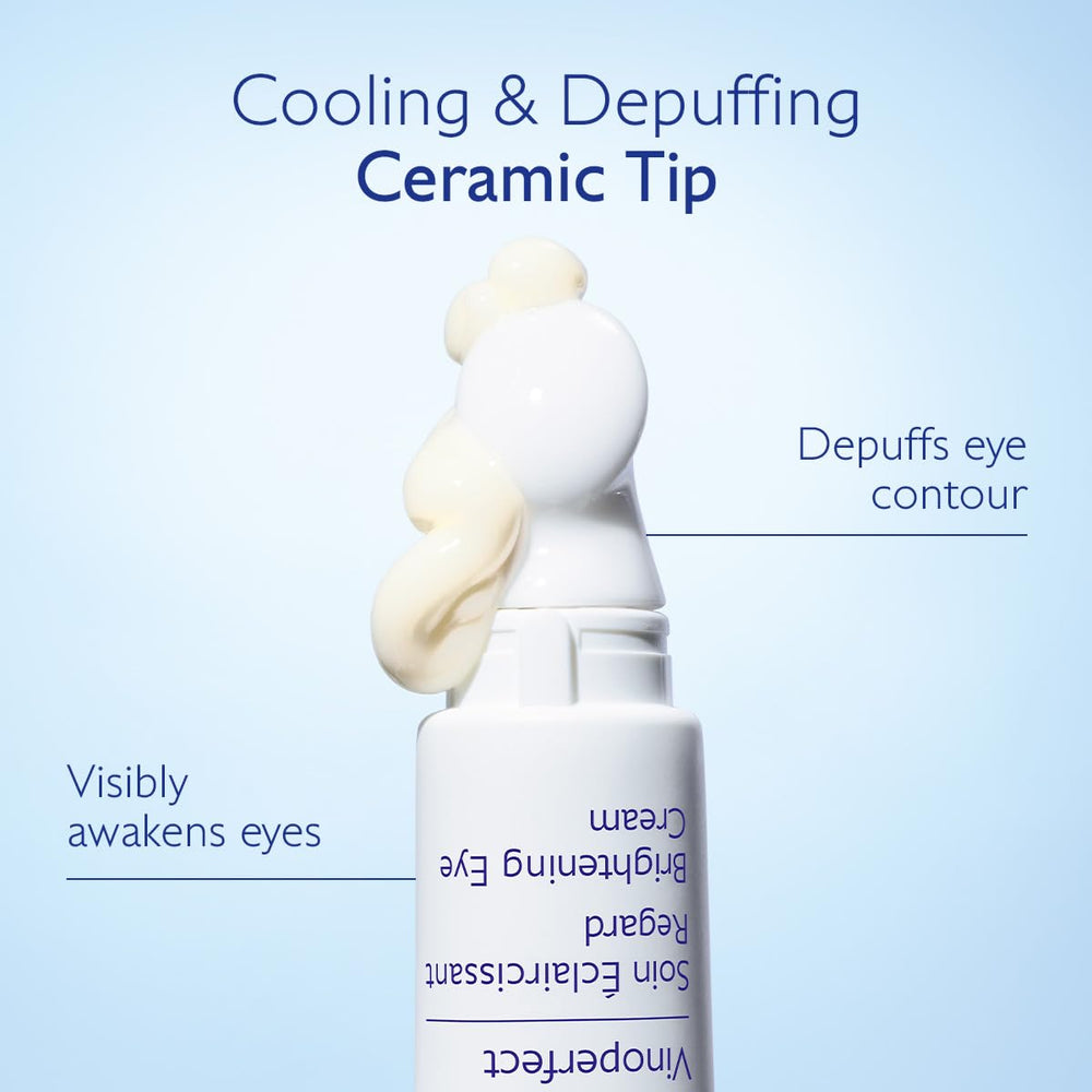 Caudalie Vinoperfect aplicador cerámico facilita masajes suaves en el contorno ocular