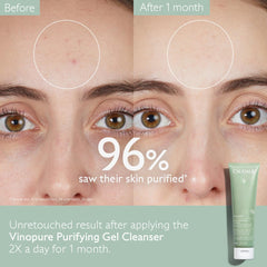 Caudalie Vinopure agua de uva hidrata durante la limpieza.