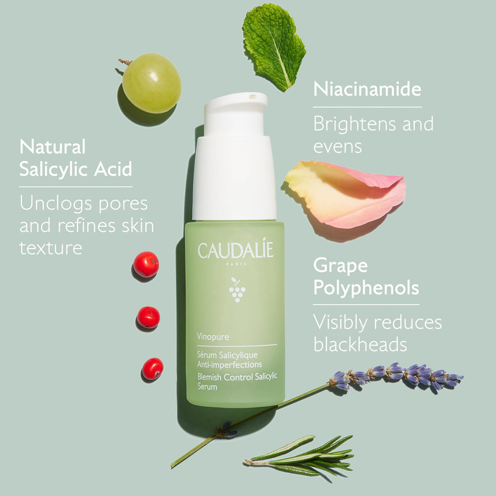 Caudalie Vinopure: aplicación diaria en cara, cuello y escote.