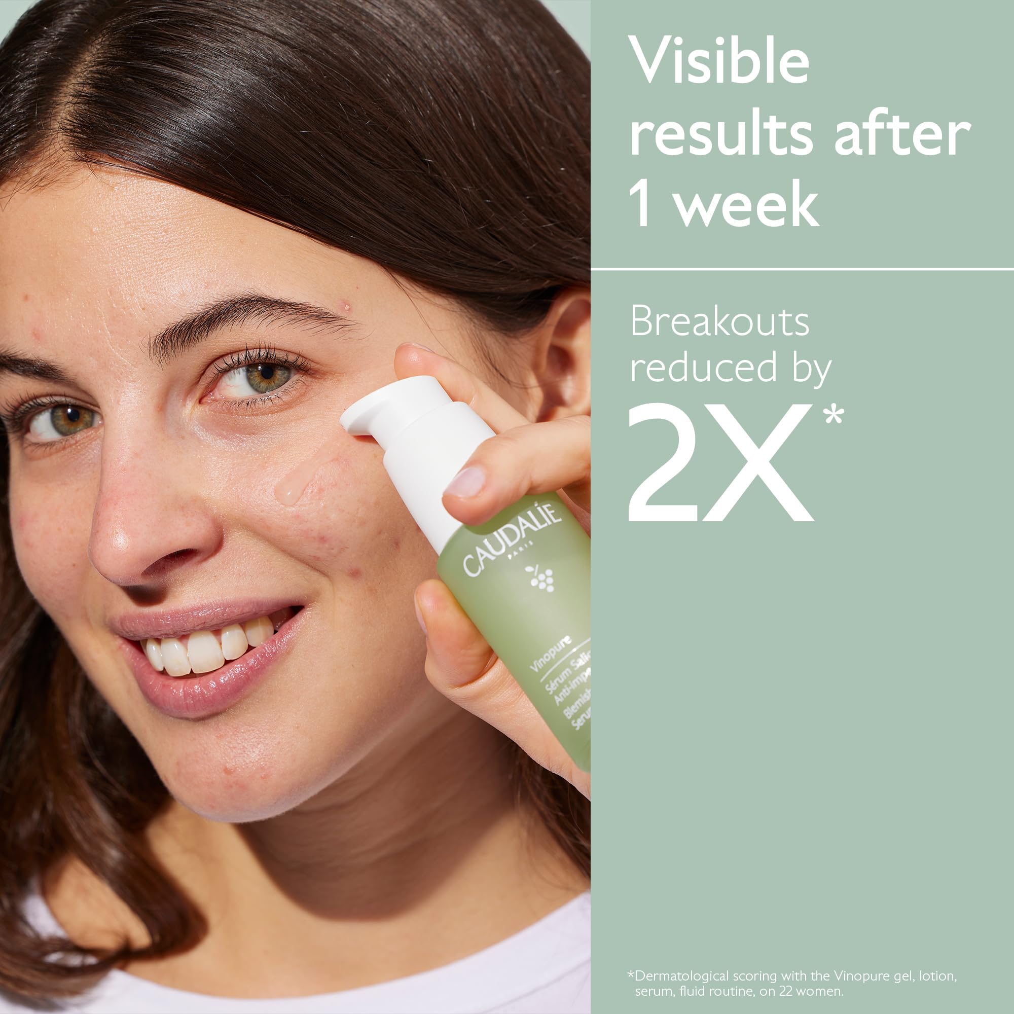 Caudalie Vinopure: ingredientes clave como ácido salicílico natural y niacinamida.