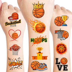 Tatuajes temporales Cavalatat de baloncesto, 50 diseños para fiestas infantiles.