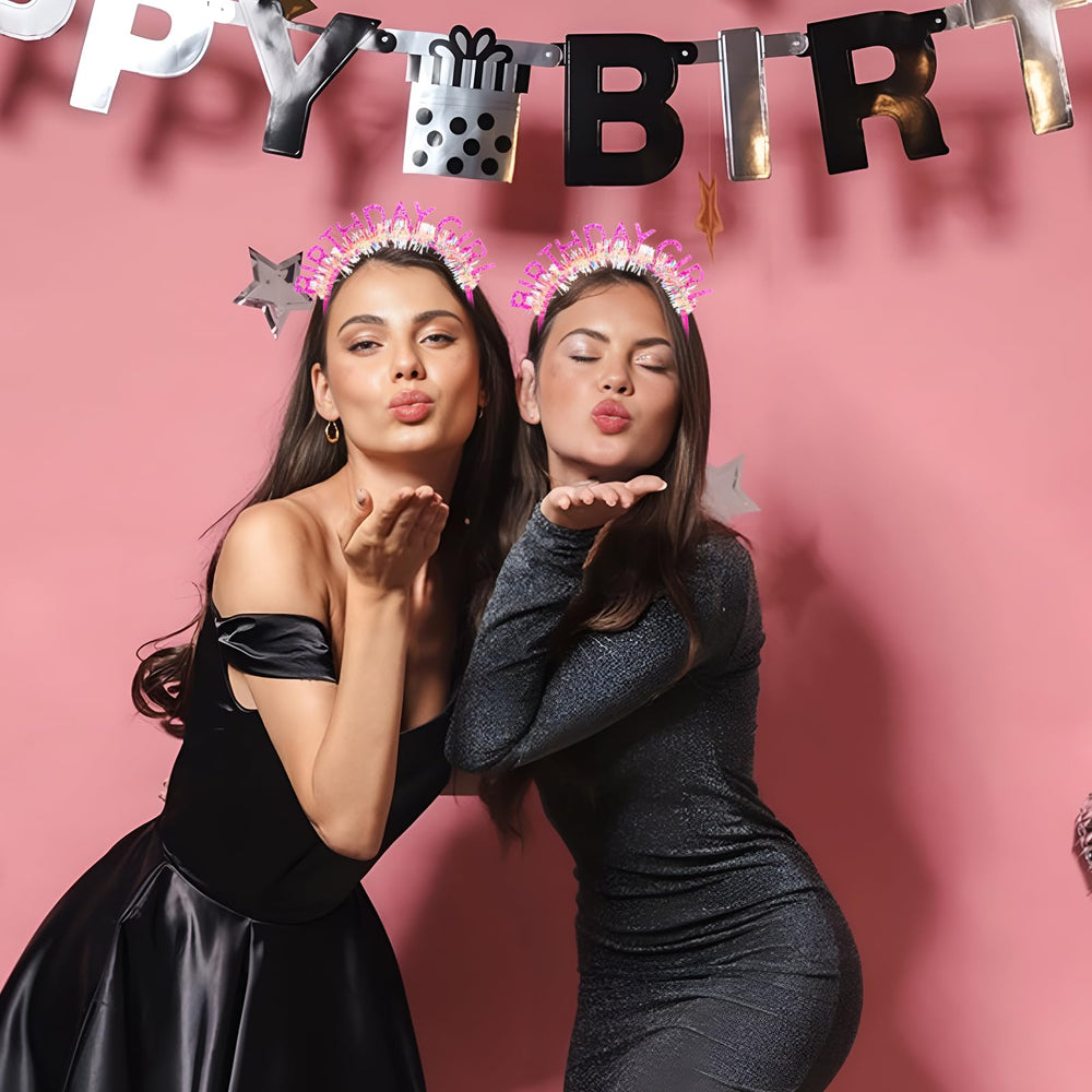 Accesorio para cabello CAVETEE cumpleaños rosa para sesiones fotográficas