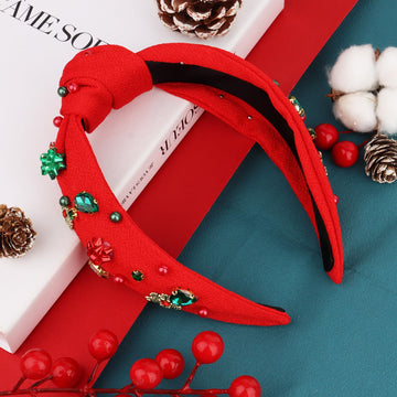 Diadema CAVETEE navidad roja cómoda durante horas.