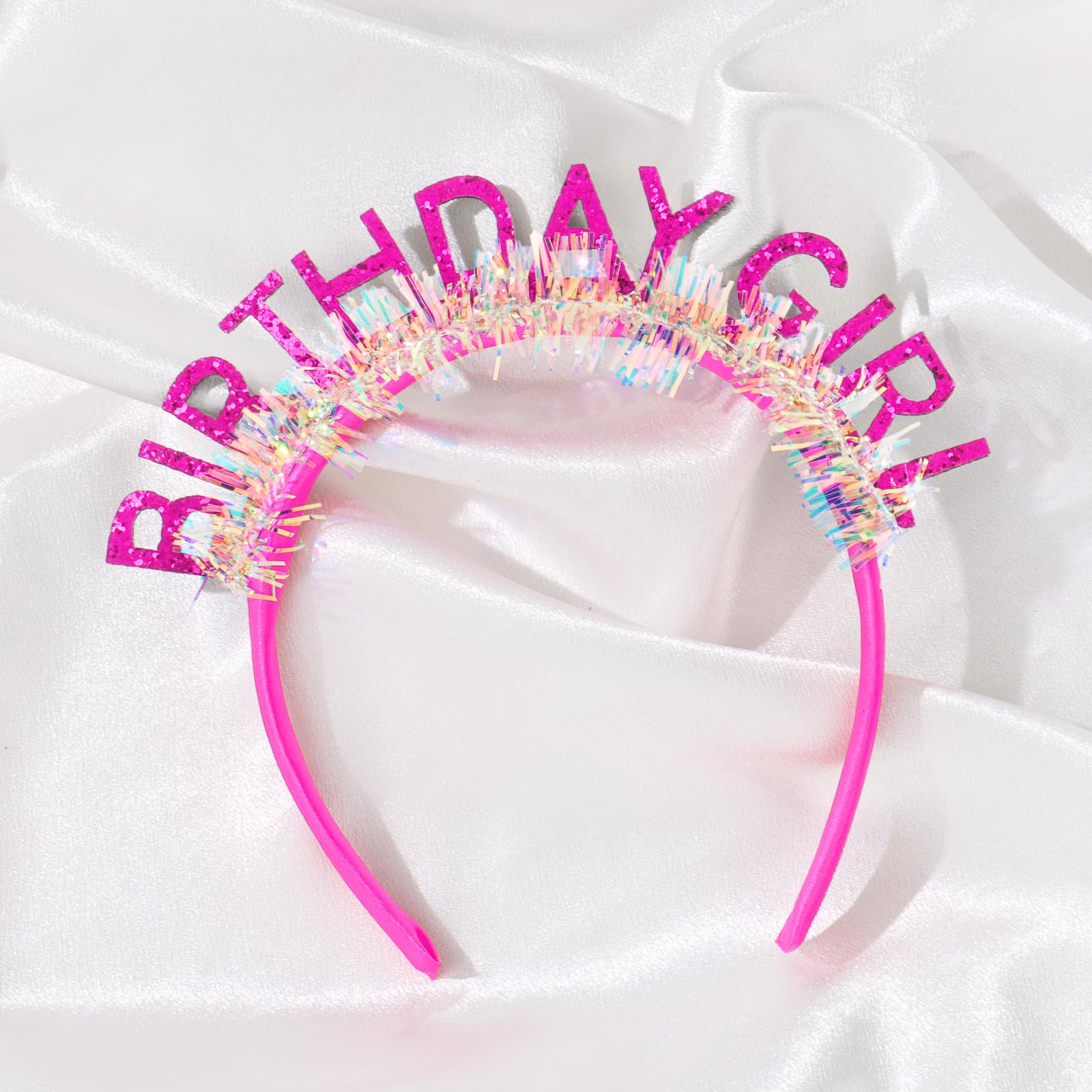 Diadema CAVETEE rosa brillo para regalos y celebraciones