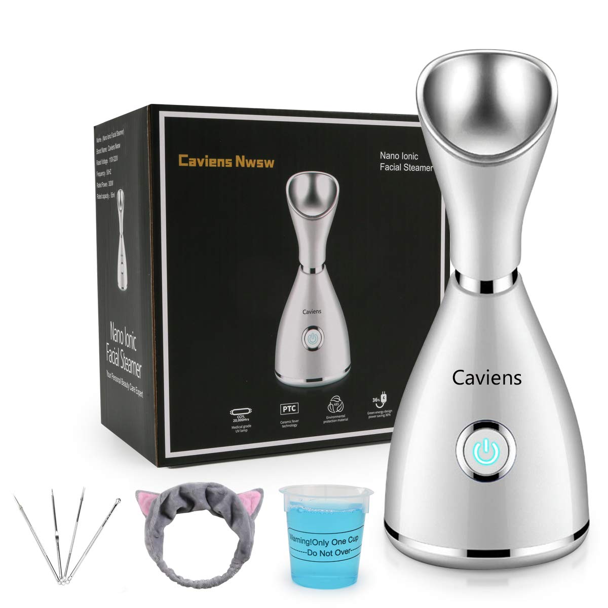 Vaporizador facial nano-ionic de Caviens Nwsw para limpieza suave y penetrante.
