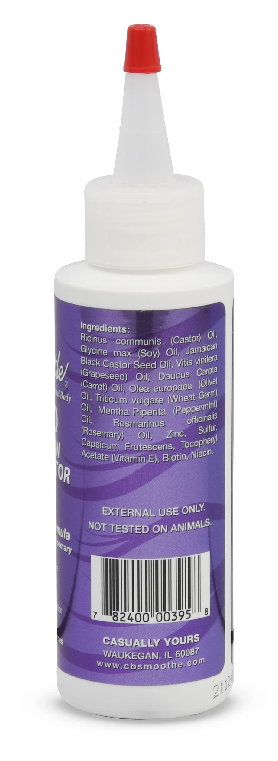 CB Smoothe actúa con biotina, niacina y romero de origen natural.