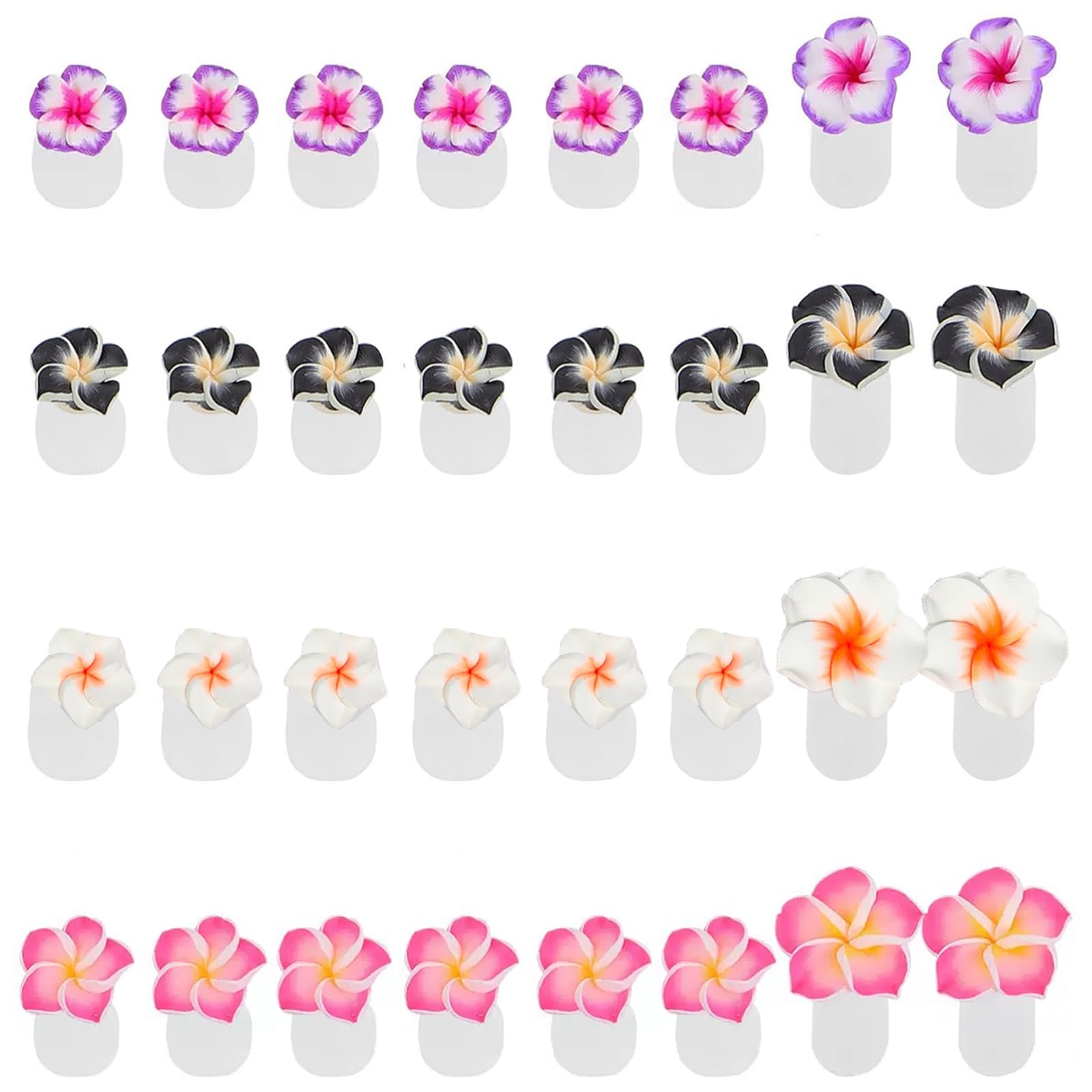 Cbbaokyy separadores de dedos estilo flor manicura creativa