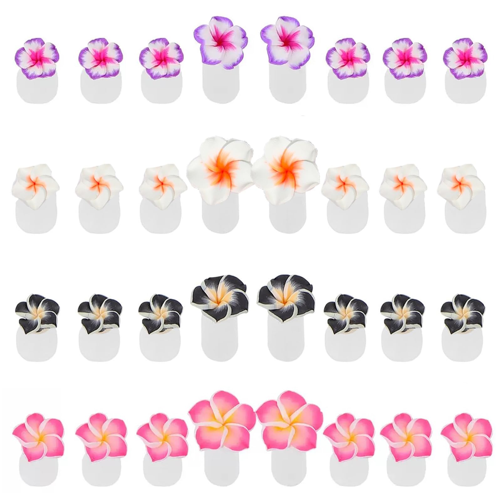 Cbbaokyy separadores de dedos silicona flor coloridos para manicura precisa