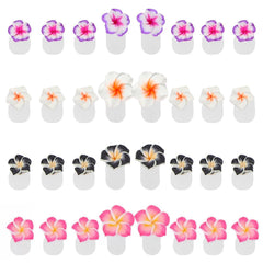 Cbbaokyy separadores de dedos silicona flor coloridos para manicura precisa