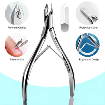 Cbiumpro empujador de cutículas con mango ergonómico para mayor control.