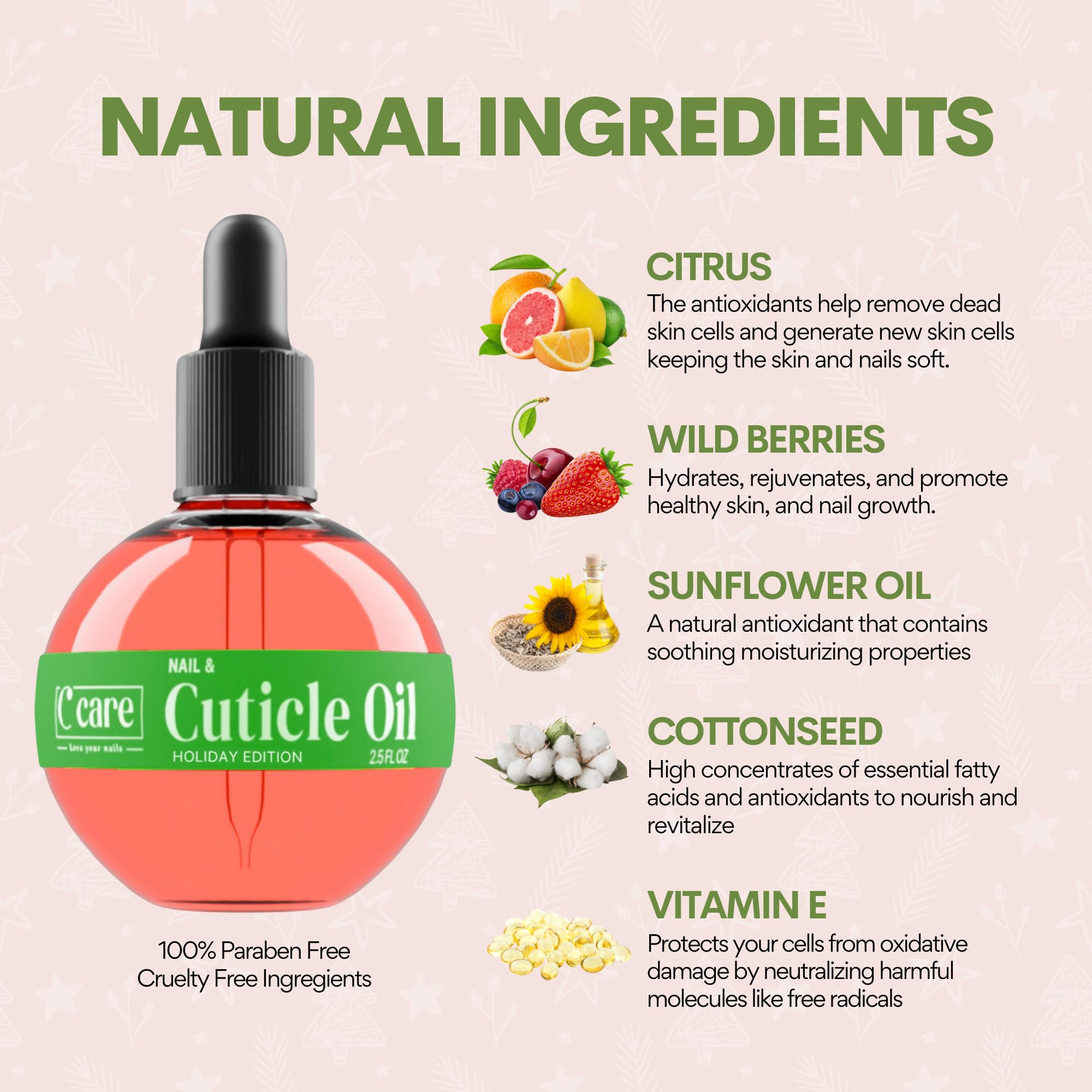 C CARE Aceite de cutícula, textura suave para cutículas secas