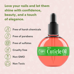C CARE Aceite de cutícula, primer plano de la textura sedosa