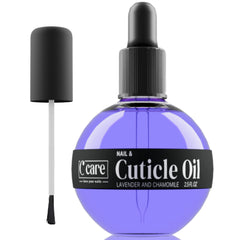 Aceite para cutículas C CARE con lavanda en botella para hidratación profunda.