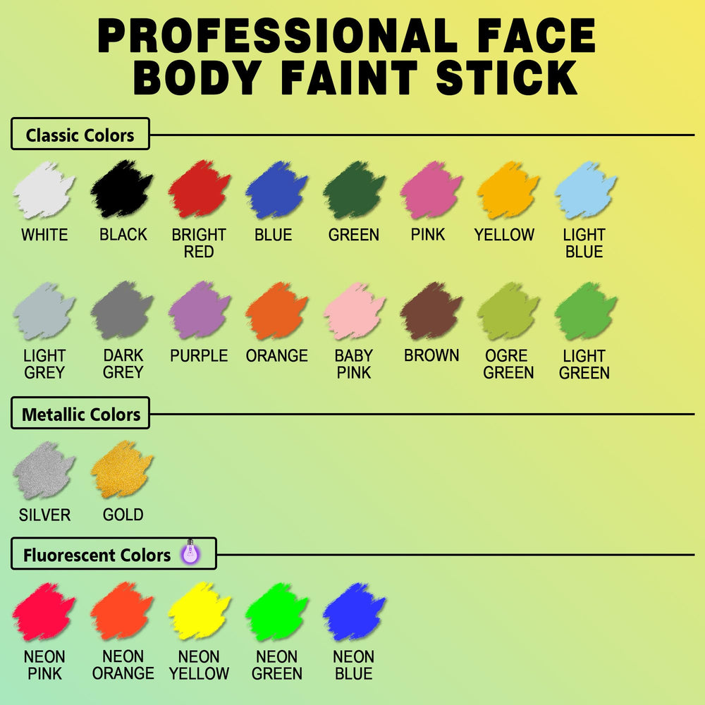 CCbeauty clown white face paint stick on-skin blend demonstrates smooth, even coverage