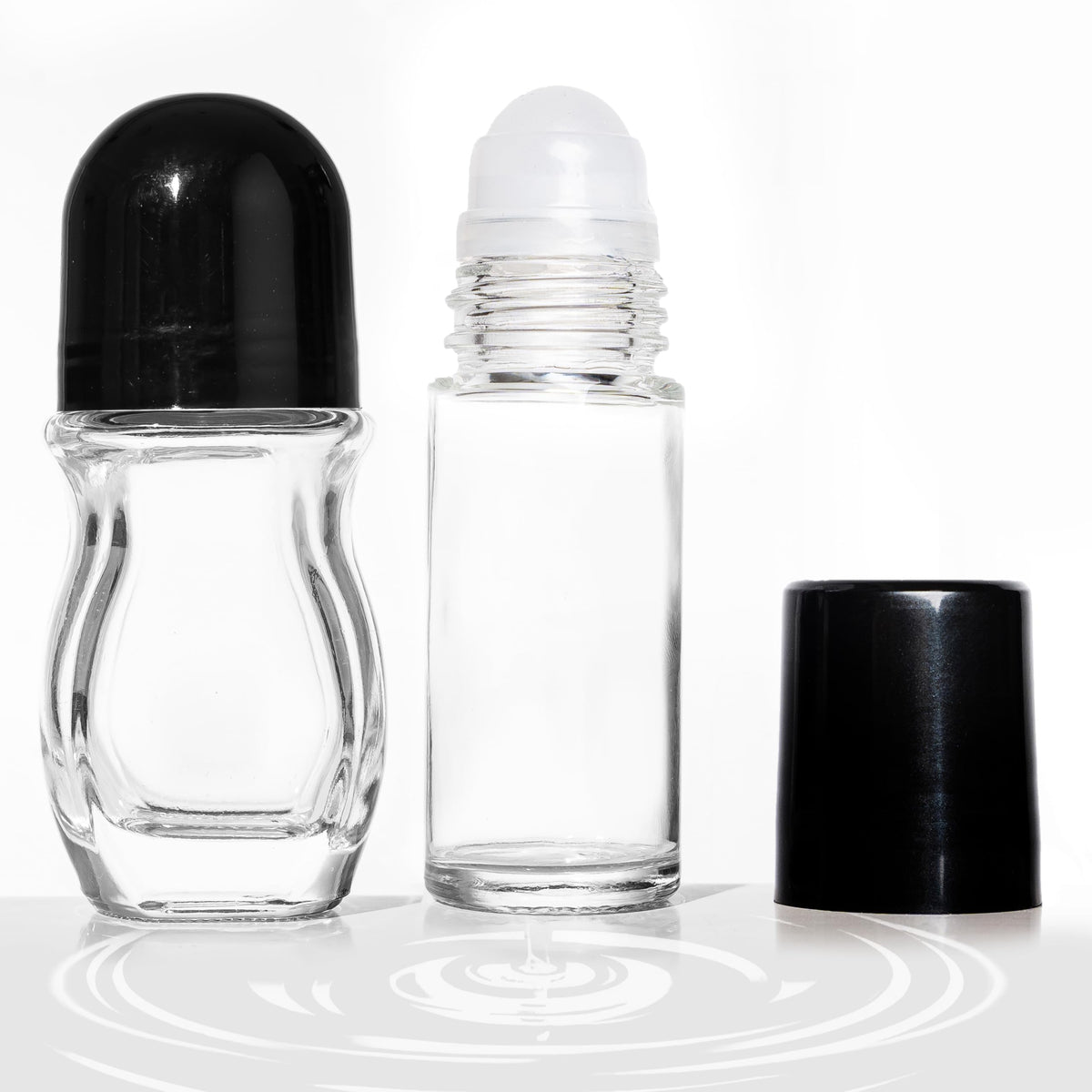Cchenxxi botella vidrio rodillo 30ml redonda para aceites esenciales, aplicación suave y precisa.