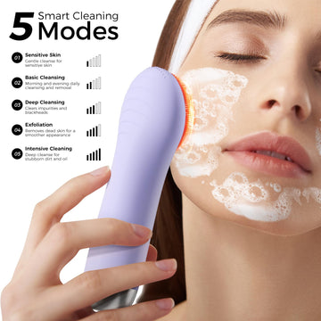 Ccigedy Brosse Visage silicone liquide: nettoyage profond en douceur