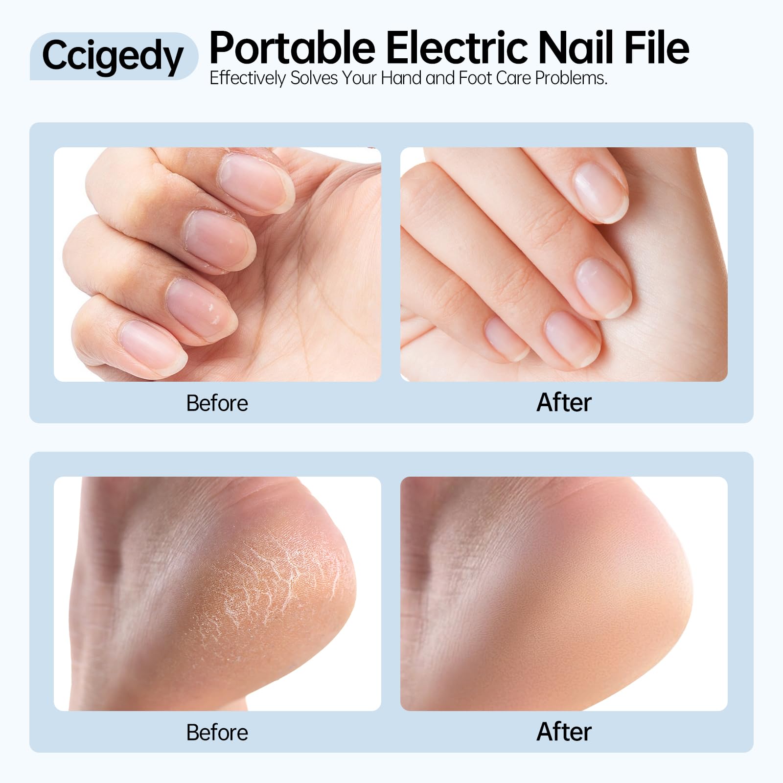 Ccigedy control de 9 velocidades para manicura precisa.