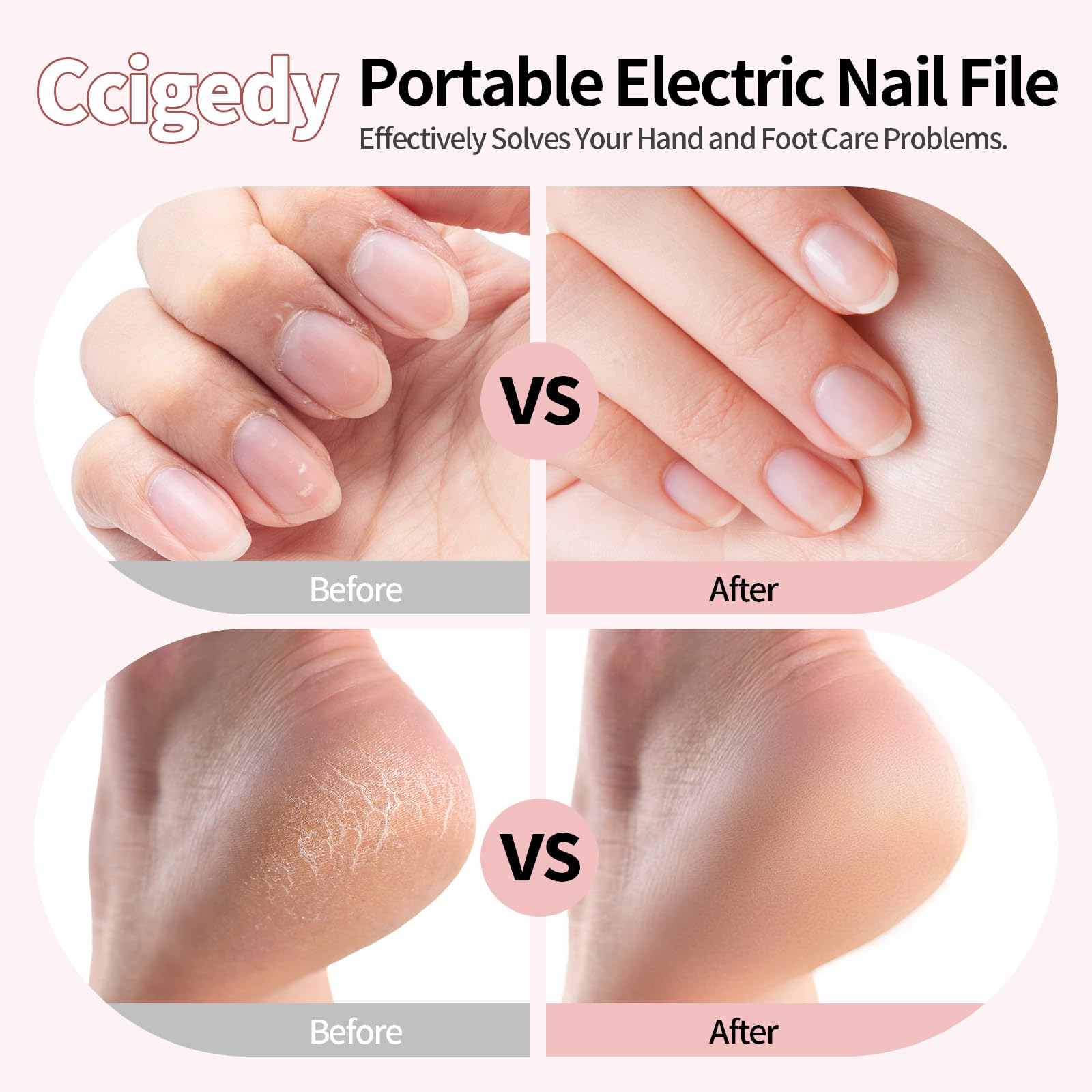 Ccigedy: Diseño sin cables con carga USB para uso flexible.