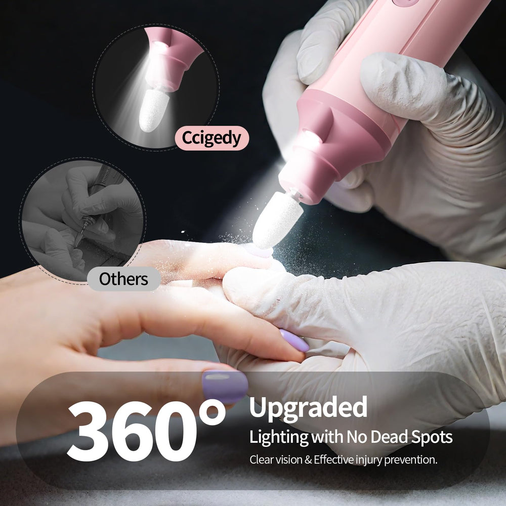 Ccigedy: Kit 8 en 1 para uñas, versatilidad en casa.