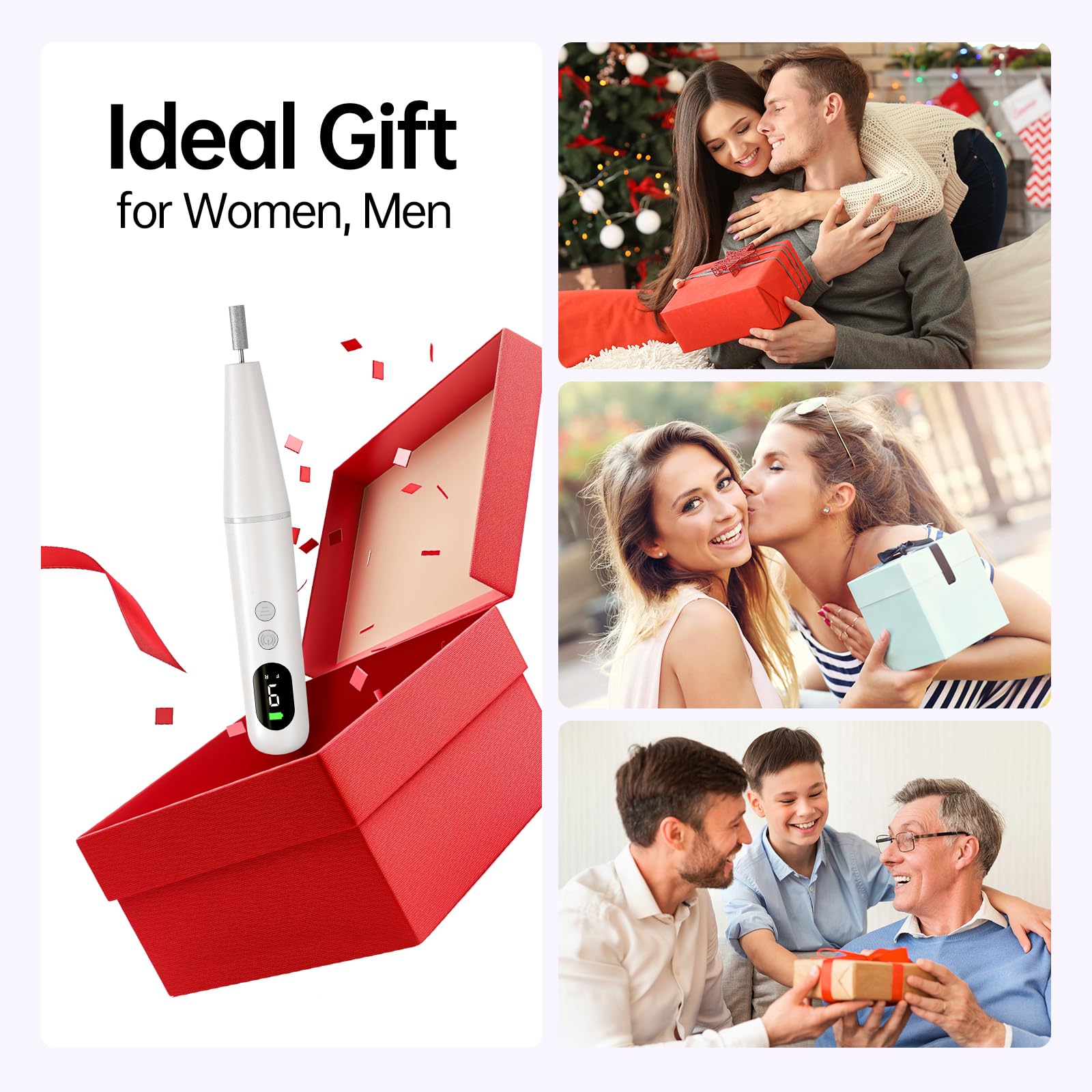 Ccigedy kit de uñas, uso doméstico y en salón, respaldo de por vida.