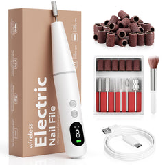 Ccigedy taladro eléctrico para uñas, diseño inalámbrico, ideal para manicuras en casa.