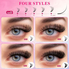 CCODDY Waltz lash clusters kit 60d: pestañas llenas y dramáticas.