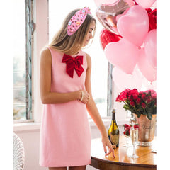 Diadema CEALXHENY con corazón rosado y cristales para look diario elegante.