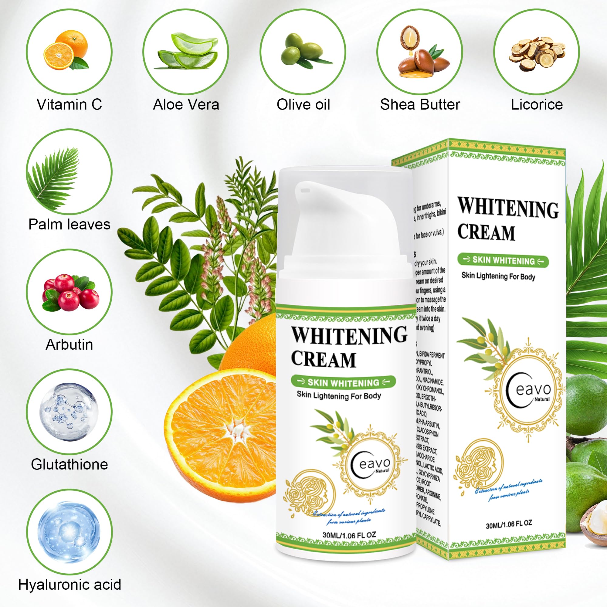 Ceavo crema para línea del bikini, uso suave y diario.