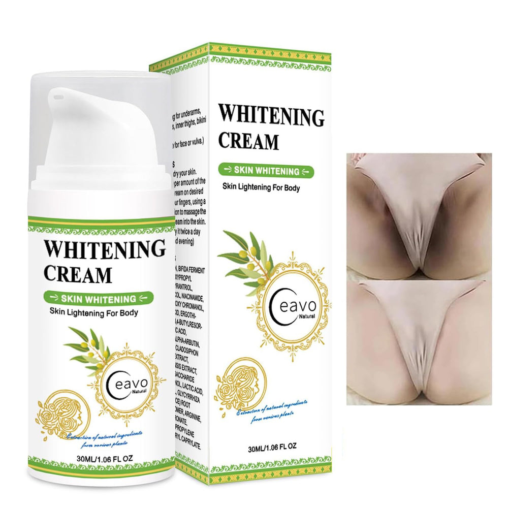 Ceavo crema aclaradora para zonas íntimas, uso diario recomendado.