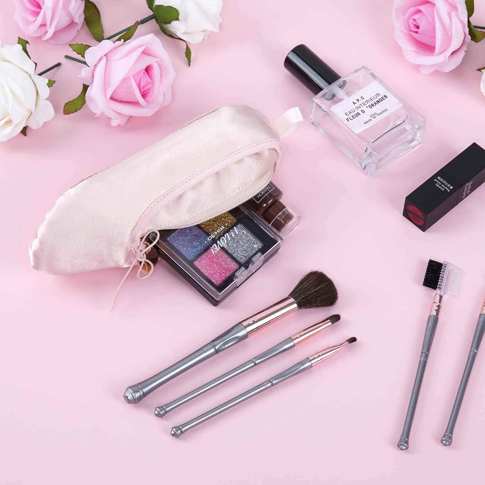 CECKQUE bolso danza maquillaje mini, ideal para bolsillos pequeños.