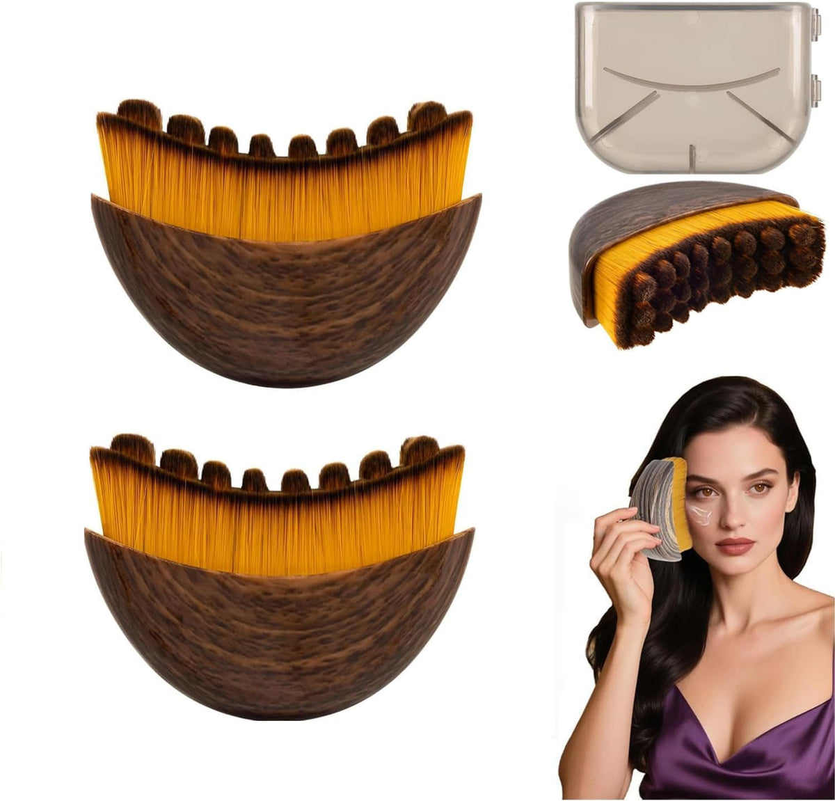 Cekomady cepillo contorno linfático facial para drenaje suave y relajación.