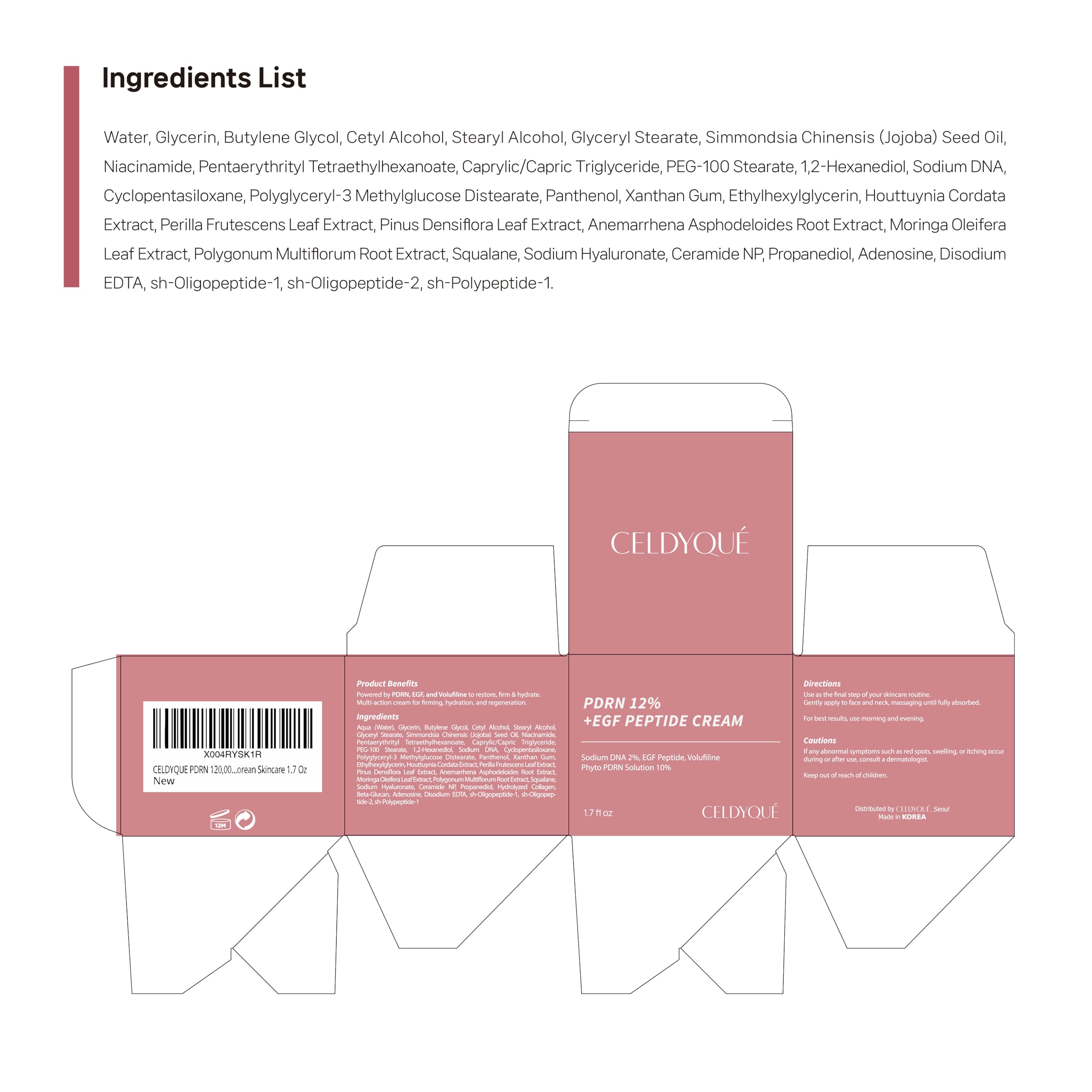 CELDYQUE crema de absorción rápida y sin grasa, ideal para uso diario.