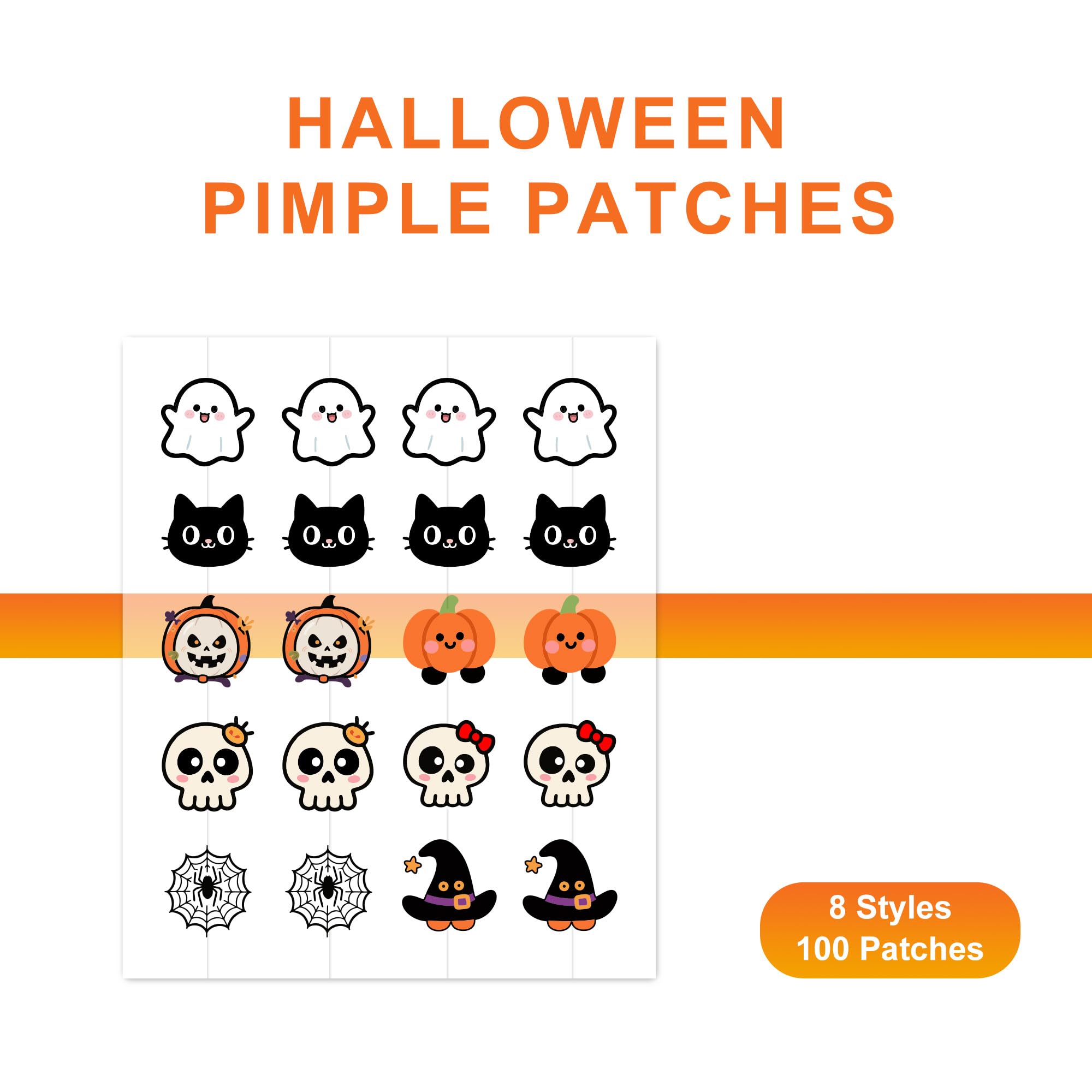 Celecare parches acne Halloween calaveras de pareja, ideal para combinar con tu disfraz.