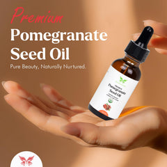 Semillas de granada crudas, base natural de Celestial Psyché para nutrición suave.