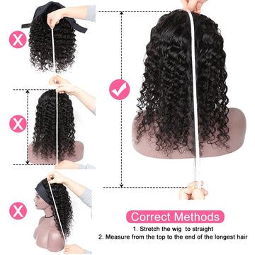 Celiarita banda cabello onda profunda sin cierre, ponlo rápido y cómodo.
