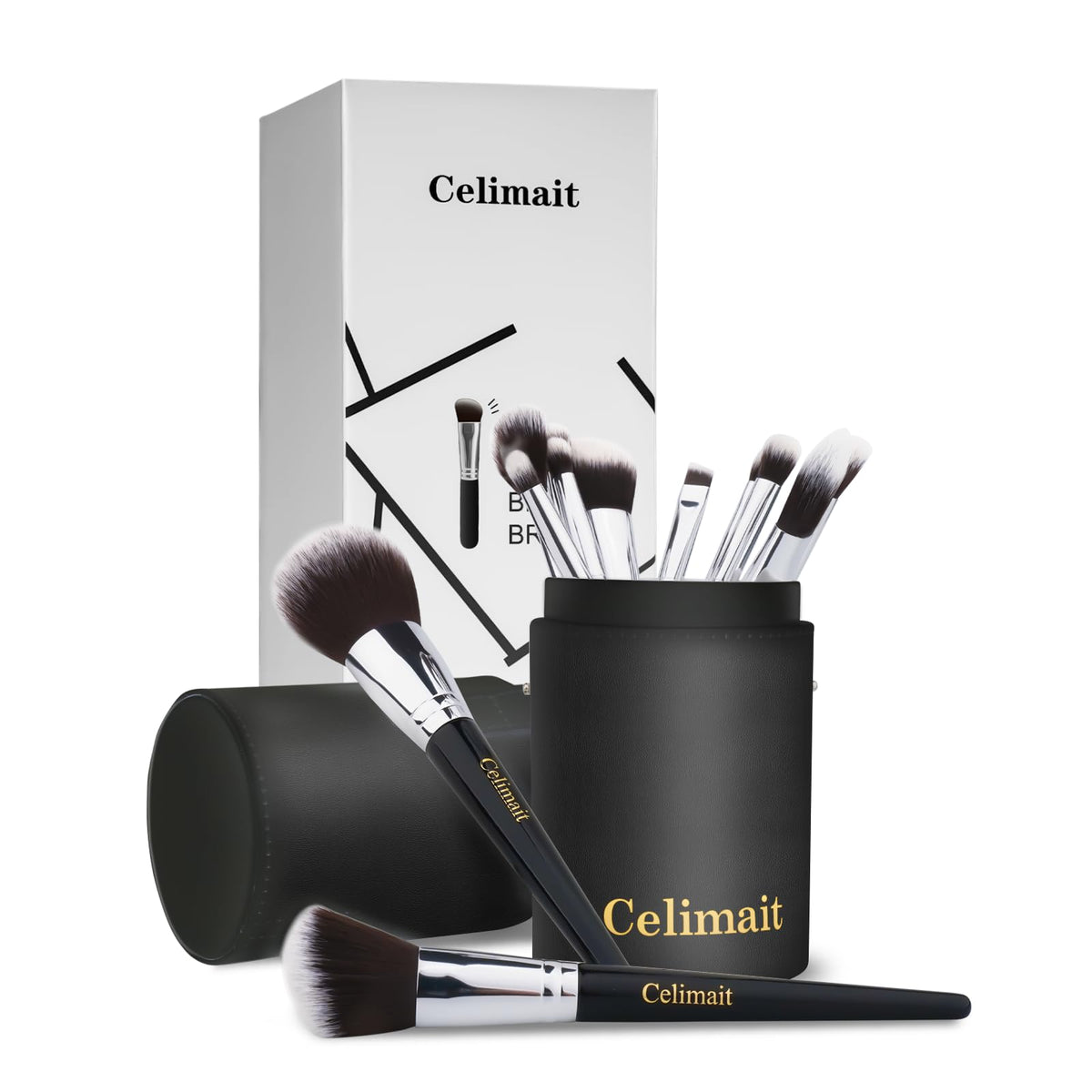 Pinceles CELIMAIT suaves para una aplicación suave y uniforme en el rostro