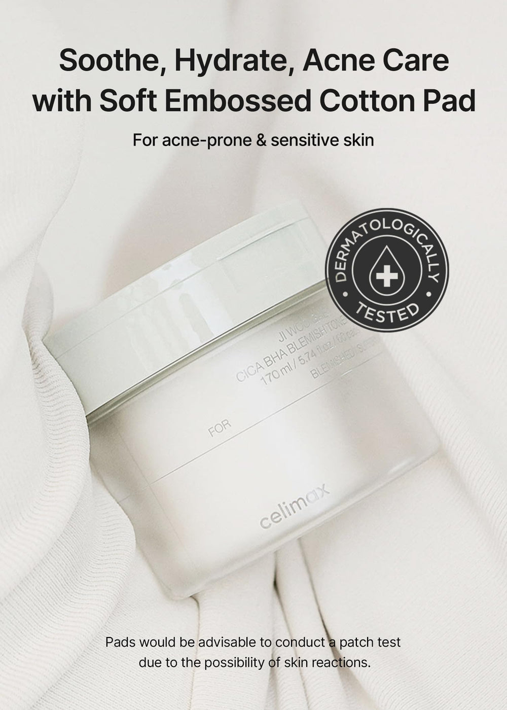 Celimax Ji.Woo.Gae Toner Pad exfoliación suave para textura más uniforme