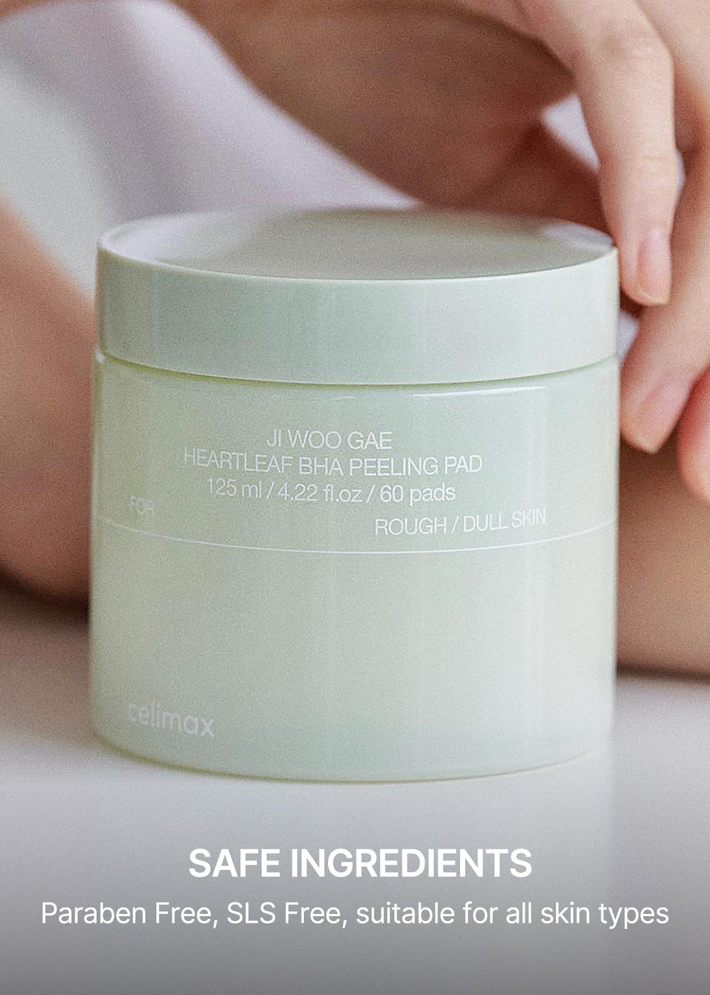 Celimax Ji.Woo.Gae Heartleaf BHA Peeling Pad, hidratación tras la exfoliación