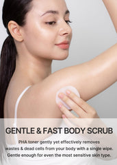 Celimax Paso Único: pad exfoliante para rodillas, mejora textura cutánea.