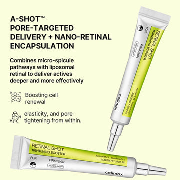 Celimax Vita A Retinal Shot: 0,1% retinal y 3% Matrixyl para elasticidad