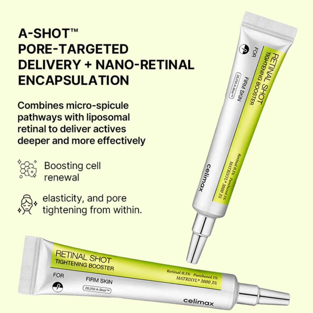 Celimax Vita A Retinal Shot: 0,1% retinal y 3% Matrixyl para elasticidad
