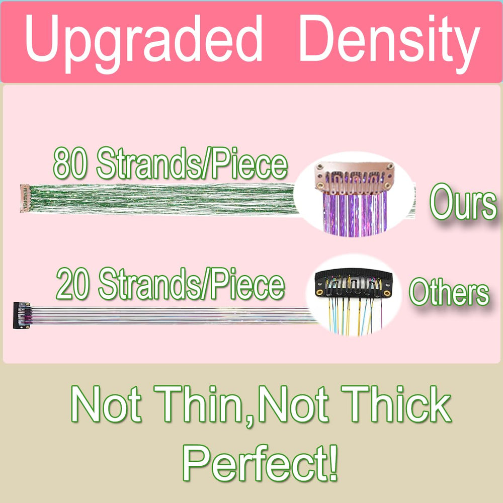 CelineBella aplicación rápida: utiliza peine de cola y gomas incluidas.