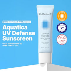 Cell Fusion C Aquatica UV Defense: textura serum hidratante al contacto con la piel.