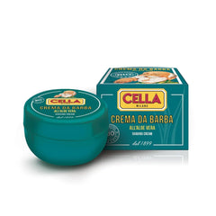 Cella Milano Aloe Vera: crema de afeitar con espuma densa para deslizamiento suave.