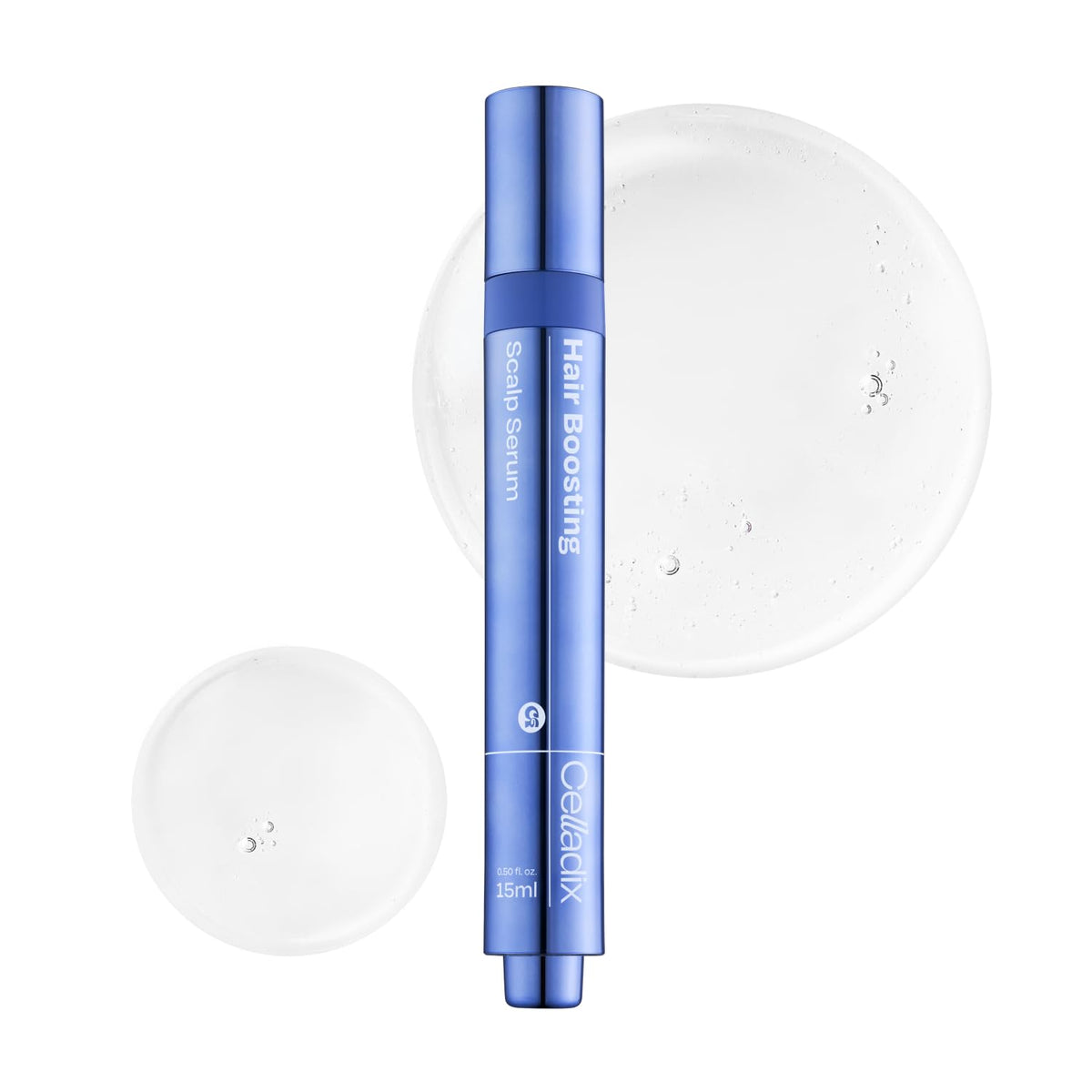 Celladix suero capilar con aplicador de masaje ofrece frescor y estimulación suave.