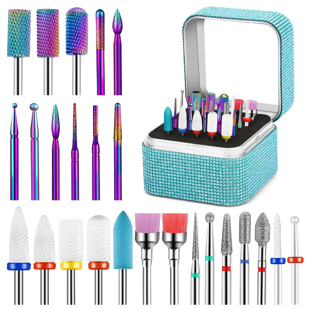 Conjunto Cellentool 25 piezas en estuche, ideal para manicura profesional.