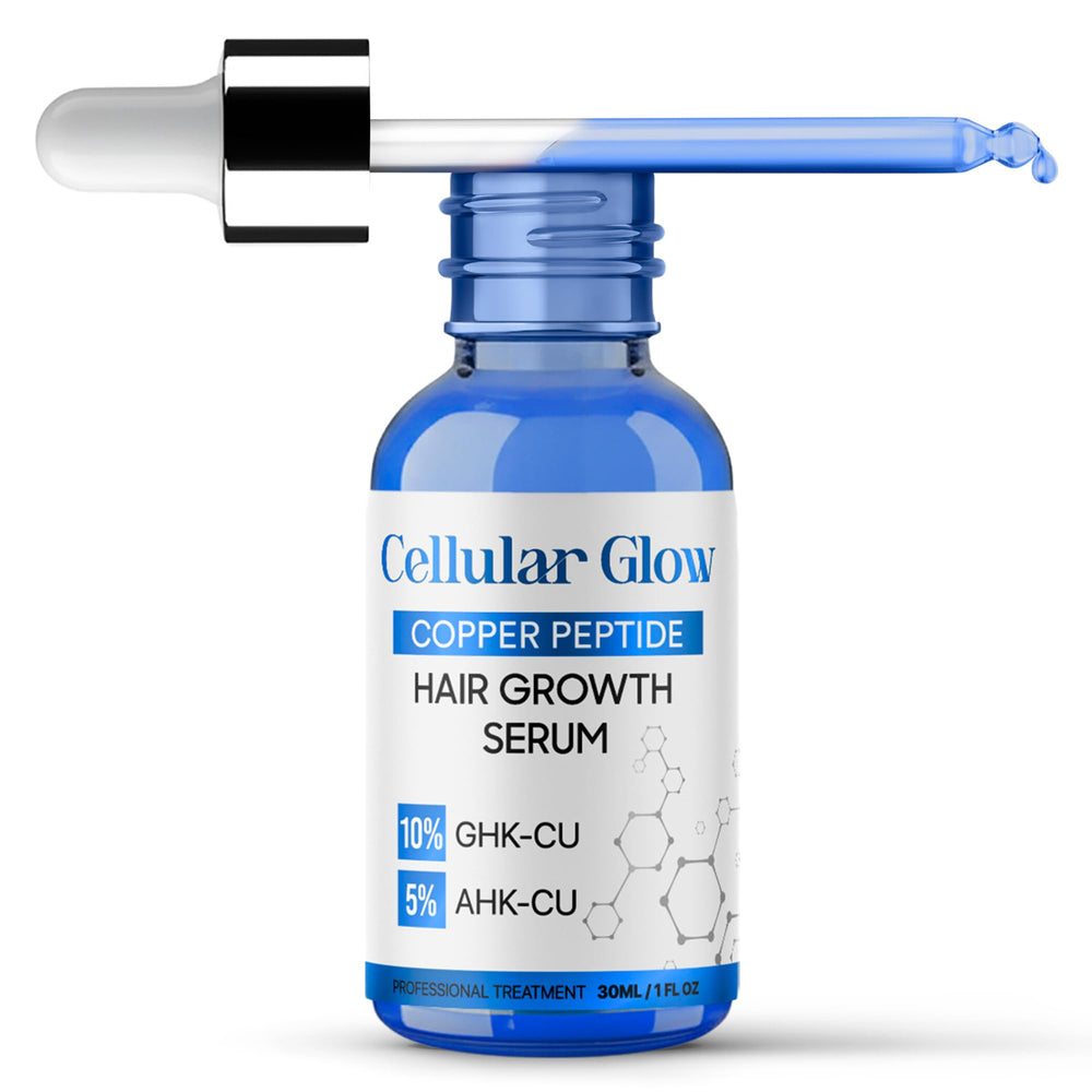 Fórmula avanzada de péptidos de cobre de Cellular Glow para cuidado capilar