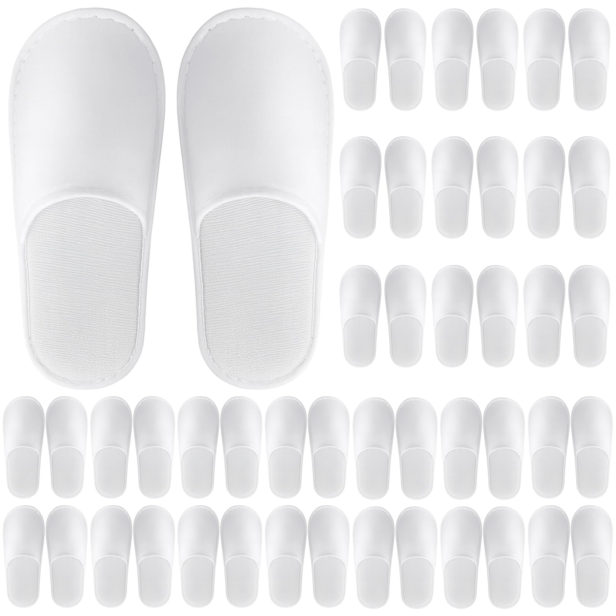 Celmuron zapatillas desechables 24 pares, embaladas individualmente para higiene y conveniencia.