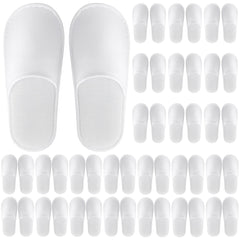Celmuron zapatillas desechables 24 pares, embaladas individualmente para higiene y conveniencia.